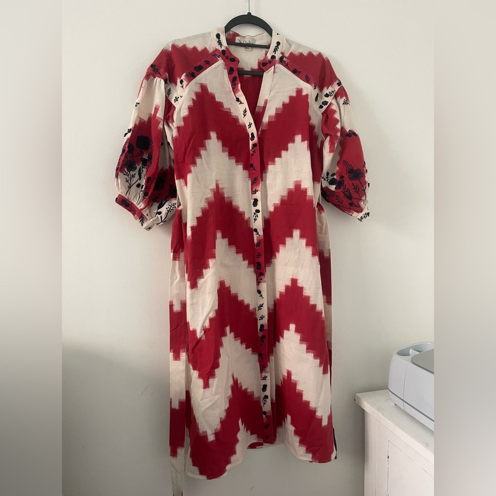 Red Zig Zag Dress
